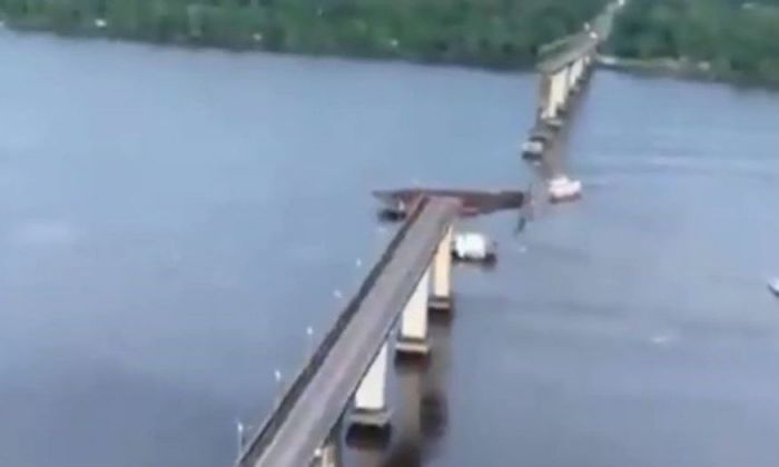 Un puente colapsó en el norte de Brasil al ser impactado por una embarcación: buscan a personas desaparecidas