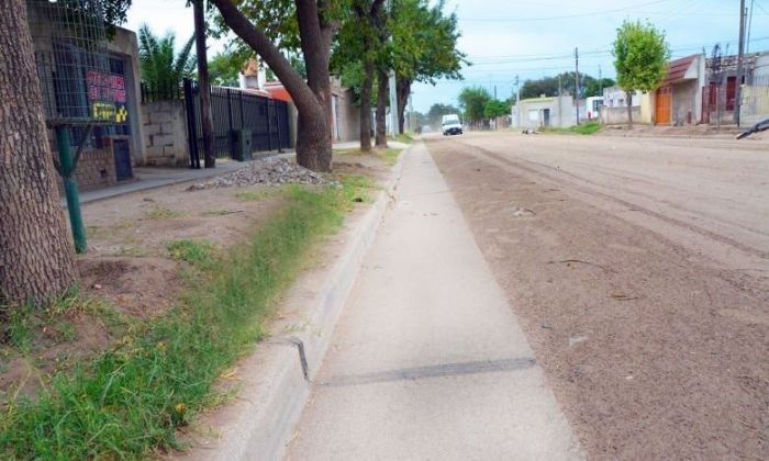 En los próximos días se reanudará la obra paralizada de cordón cuneta