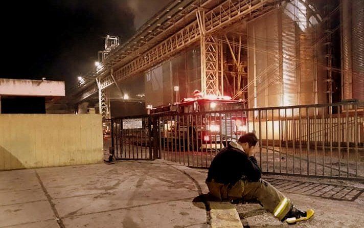 Incendio en la planta de la Aceitera de General Deheza