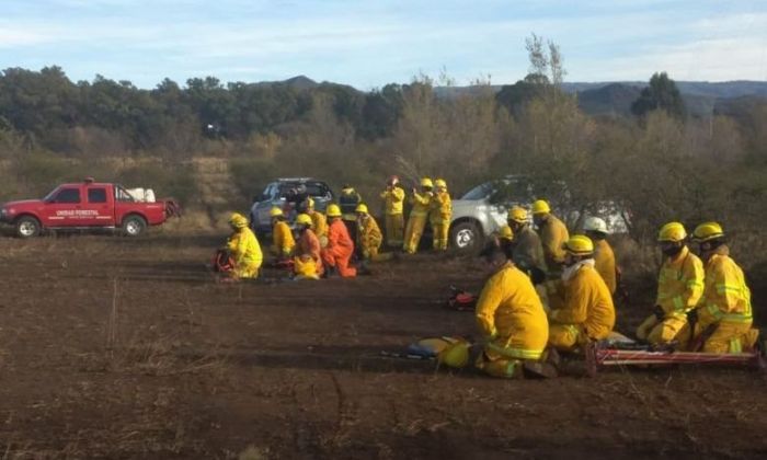 Fuego en las sierras: importante superficie quemada entre Alpa Corral y Las Albahacas