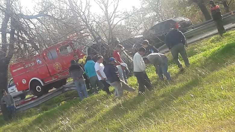 Vuelco en cercanías de Holmberg