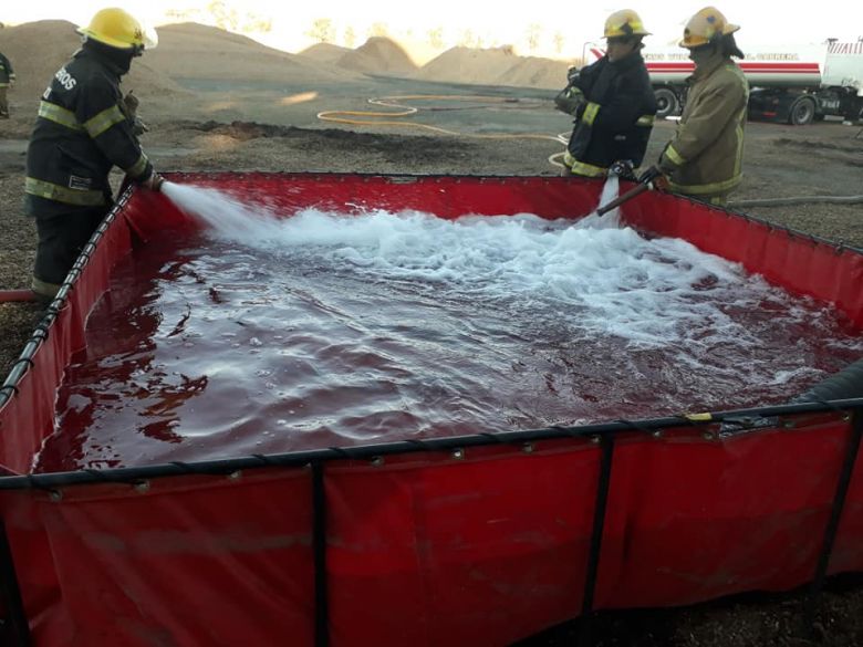 Controlaron el incendio en una celda de acopio de la generadora de electricidad de Ticino