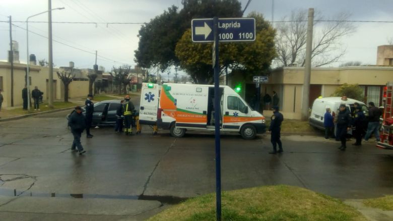 Grave accidente en calle Laprida