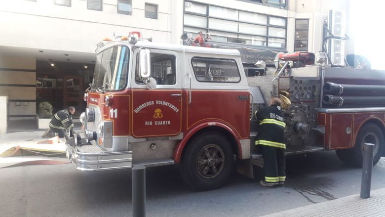 Principio de incendio en el microcentro