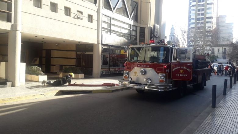 Principio de incendio en el microcentro