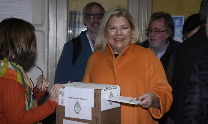 Elisa Carrió: "La fiesta total para todo el país será en octubre, hoy no me preocupa"