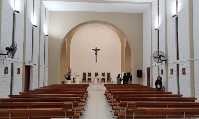 Uriona consagró la remodelación y ampliación de la Iglesia San Cayetano