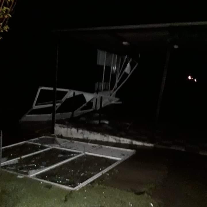 Buena Esperanza destruida luego del paso de un tornado 