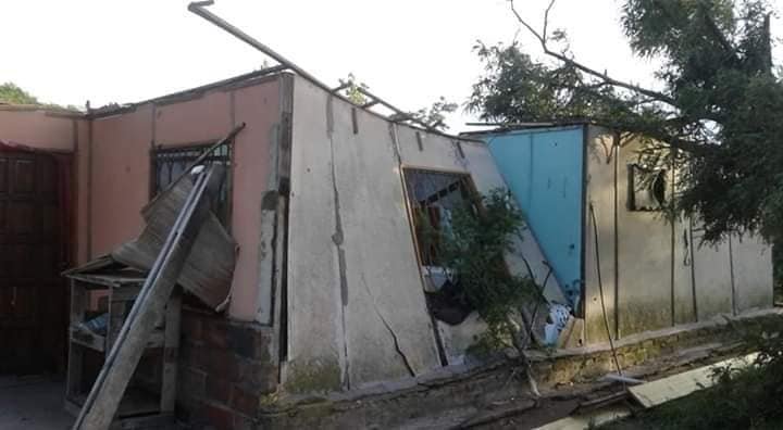 Buena Esperanza destruida luego del paso de un tornado 