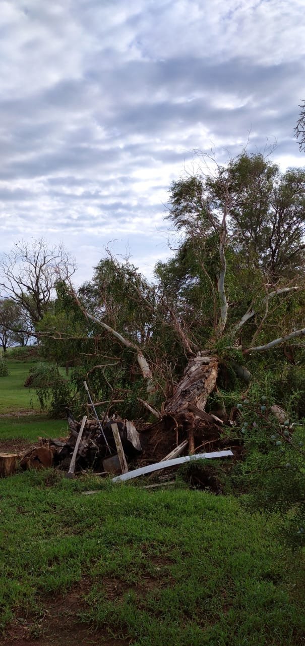 Fuerte tormenta deja destrozada Estación Lecueder