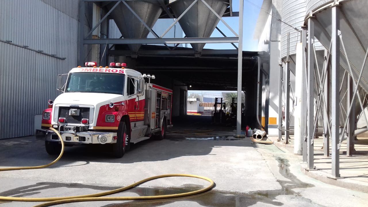 Principio de incendio en el  Parque Industrial 