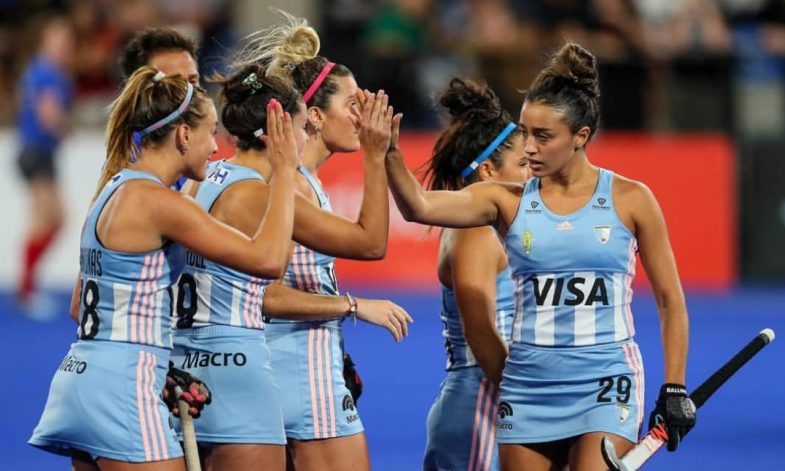 Victoria Miranda presente en el empate de Las Leonas