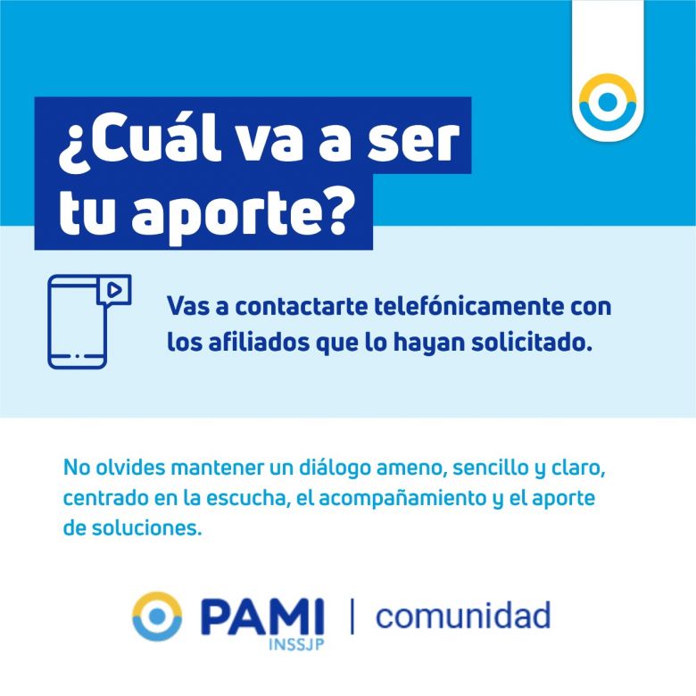 Pami entregará los bolsones a domicilio