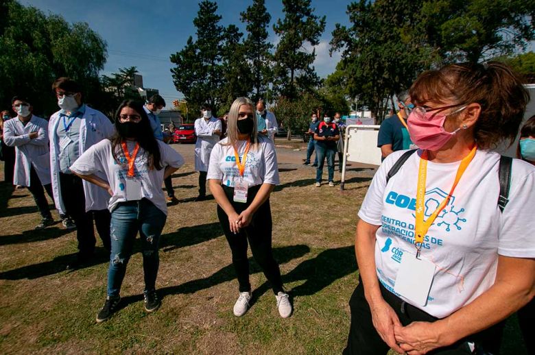 La Provincia habilitó un espacio para el voluntariado del COE