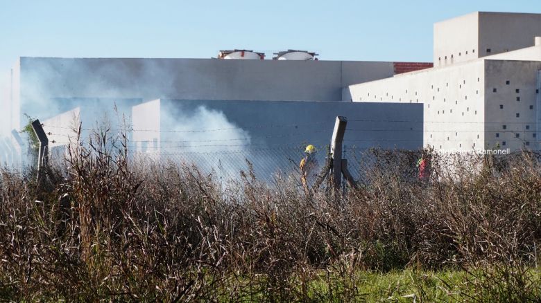  Bomberos sofocan pastizales donde se construye el Colegio Santa Eufrasia