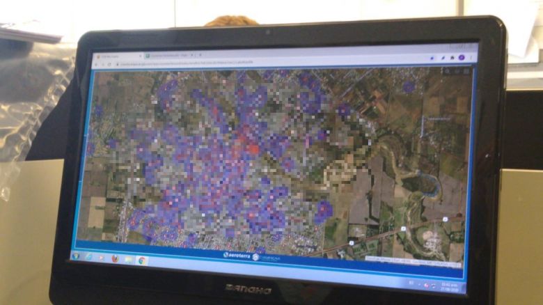 El mapa que muestra la rápida propagación del coronavirus en la ciudad