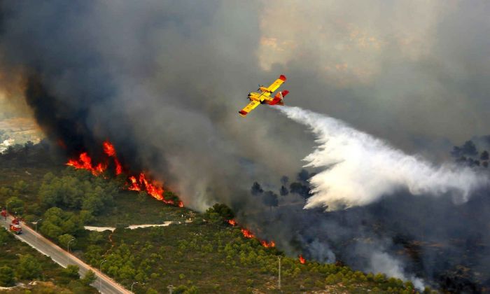 La realidad de los incendios vista desde arriba 