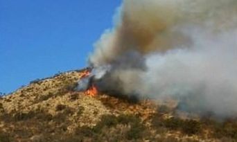 Los incendios en las Altas Cumbres son peligrosos y en lugares de difícil acceso