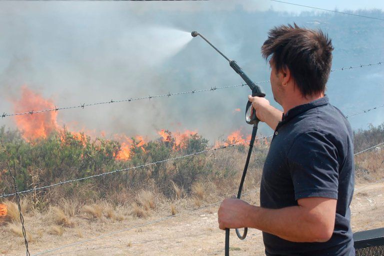 Imágenes dantescas de los incendios en el norte de Córdoba