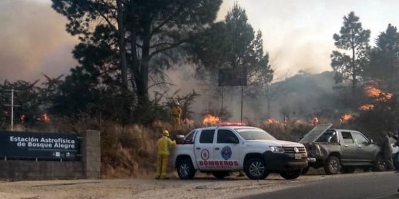  Un incendio afectó al Observatorio Astronómico de Bosque Alegre