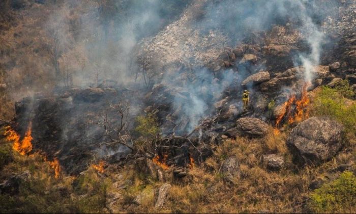 Murió un hombre que había resultado quemado en La Cumbre y ya son dos las víctimas por los incendios