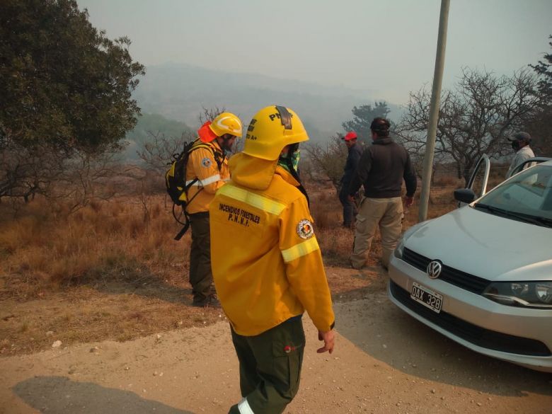 Radio Río Cuarto en el incendio de Las Albahacas y El Chacay