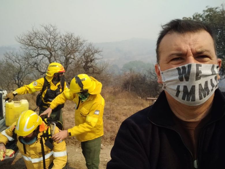 Radio Río Cuarto en el incendio de Las Albahacas y El Chacay