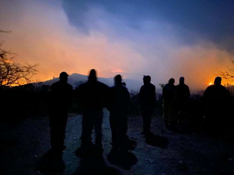 Alpa Corral espera la llegada de un nuevo frente de fuego que se inició en San Luis