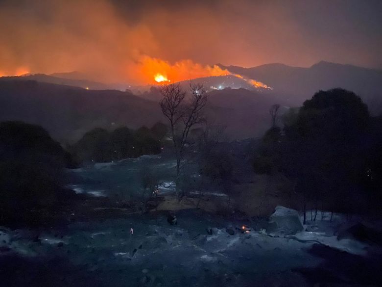 Alpa Corral espera la llegada de un nuevo frente de fuego que se inició en San Luis