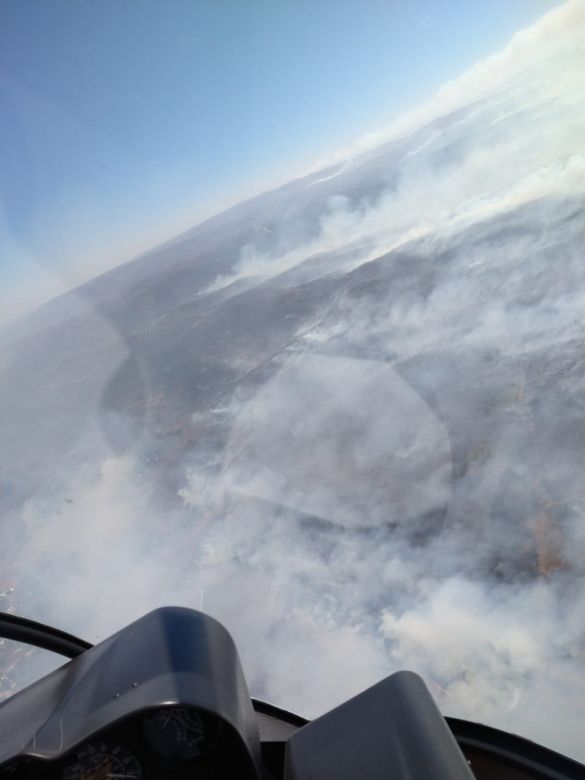 Fuego en Alpa Corral: “La prioridad son las vidas y las viviendas”