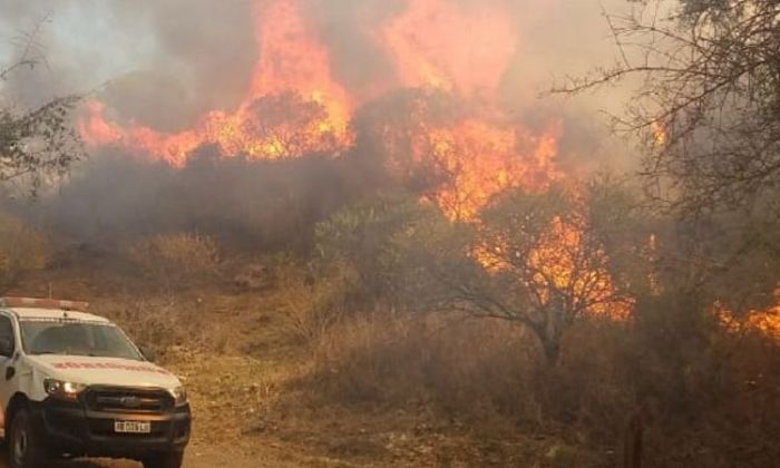 El fuego en Villa del Carmen tiene frentes menos intensos pero el viento complica el trabajo