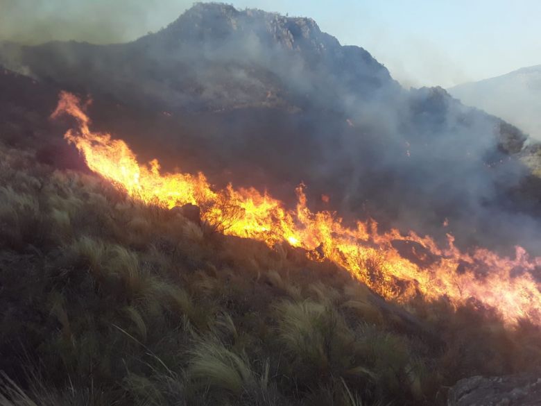 Las Albahacas: el único frente de fuego está controlado