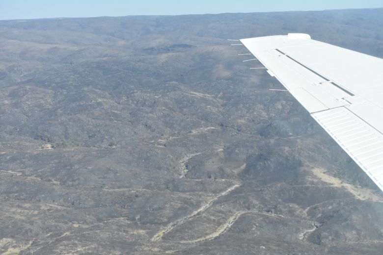 “Las sierras están convertidas en cenizas”