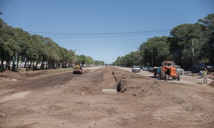 Concluyen la primera etapa del pavimento de la obra de Bv. Buteler