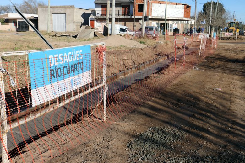 Ingresó en su última etapa la obra de desagües de calle Gaudard