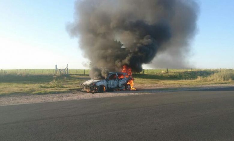 Se quemó un automóvil en cercanía a Achiras 