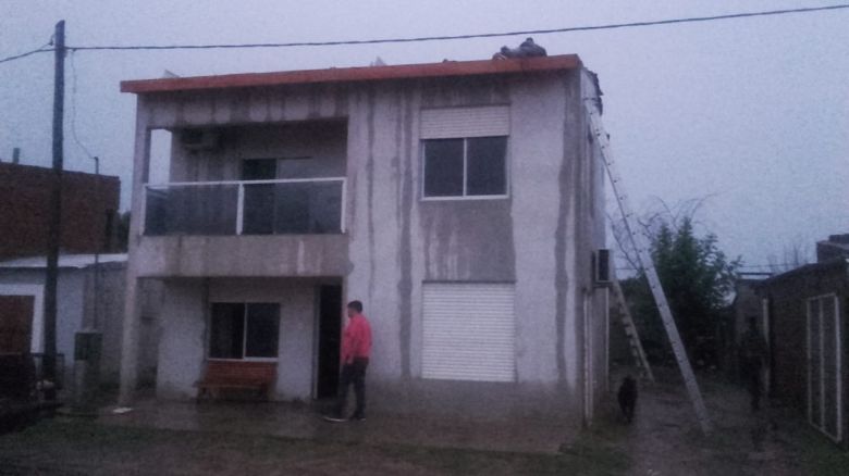 Villa Huidobro sufrió una tormenta con vientos muy fuertes