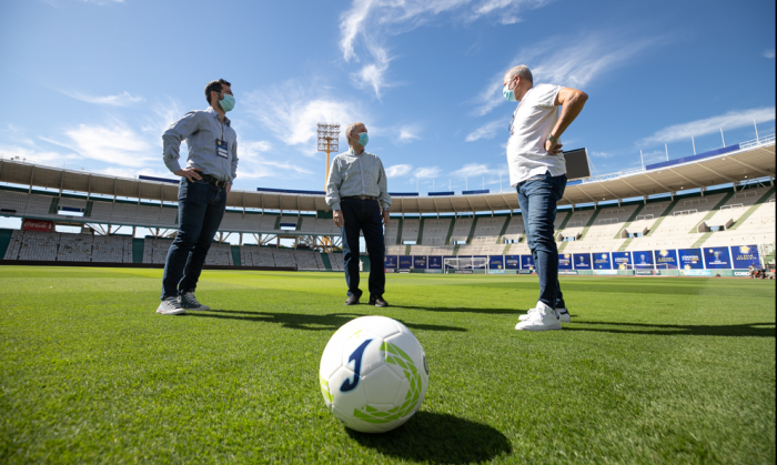 Schiaretti recorrió las obras de remodelación del Kempes