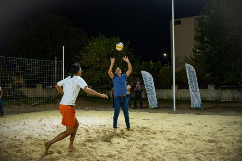 Fueron presentadas las nuevas canchas de Beach Volley y Beach Tennis del Centro 11