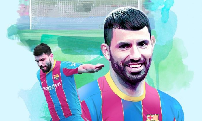 Barcelona oficializó al Kun Agüero