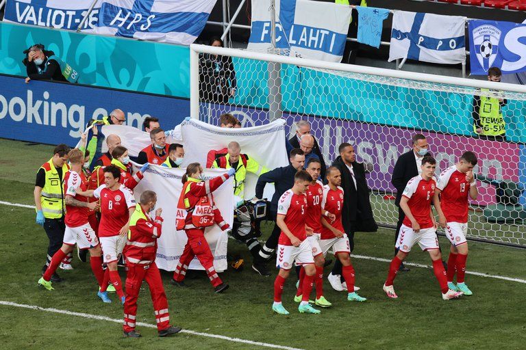 Momento dramático  en Eurocopa