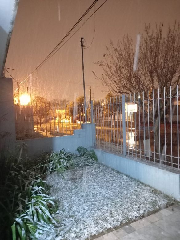 Después de 14 años nevó en Río Cuarto 