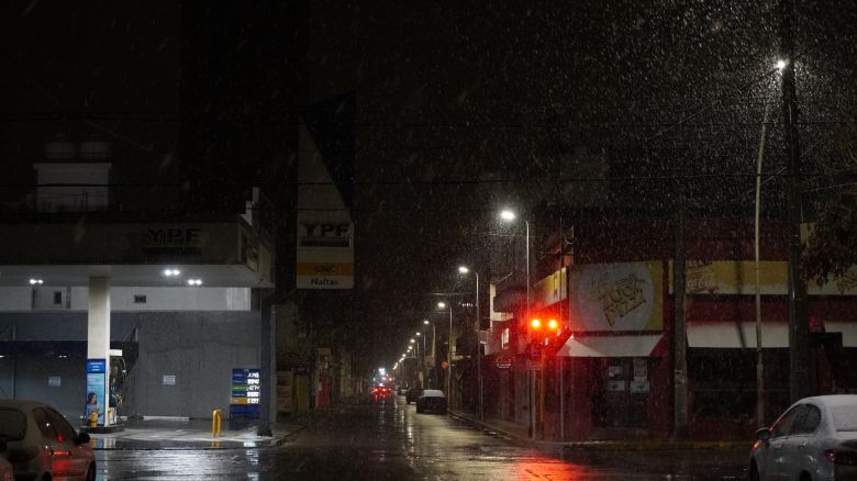 Después de 14 años nevó en Río Cuarto 