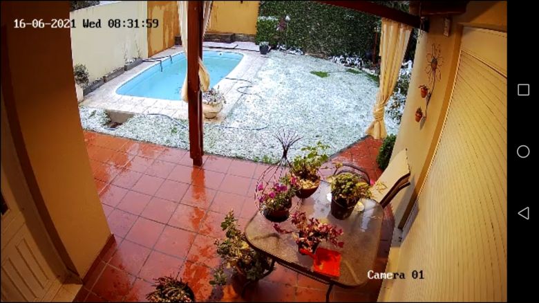 Después de 14 años nevó en Río Cuarto 