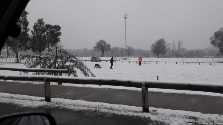 Después de 14 años nevó en Río Cuarto 