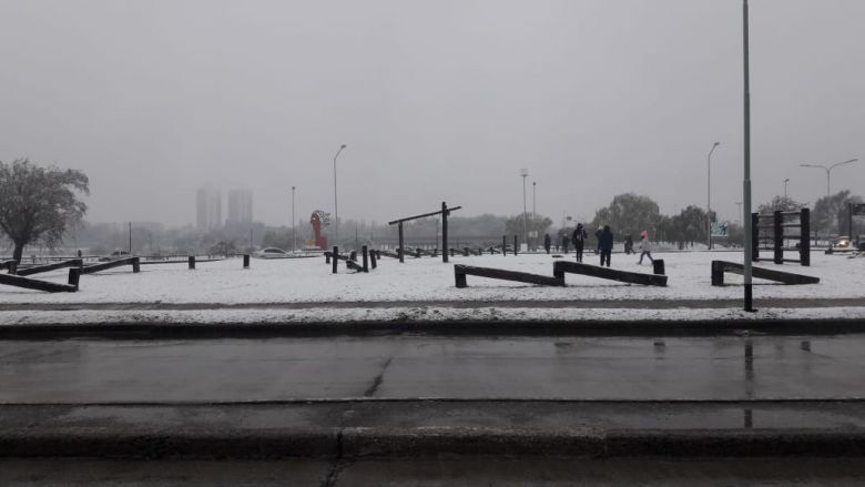 Después de 14 años nevó en Río Cuarto 