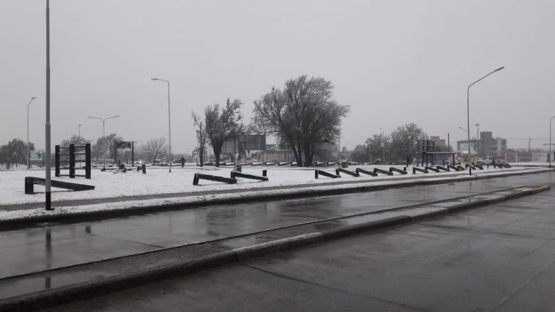 Después de 14 años nevó en Río Cuarto 