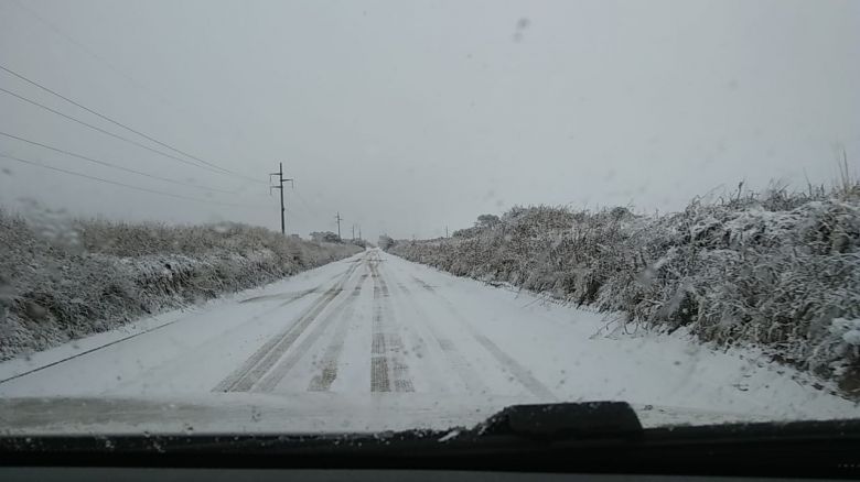 Después de 14 años nevó en Río Cuarto 