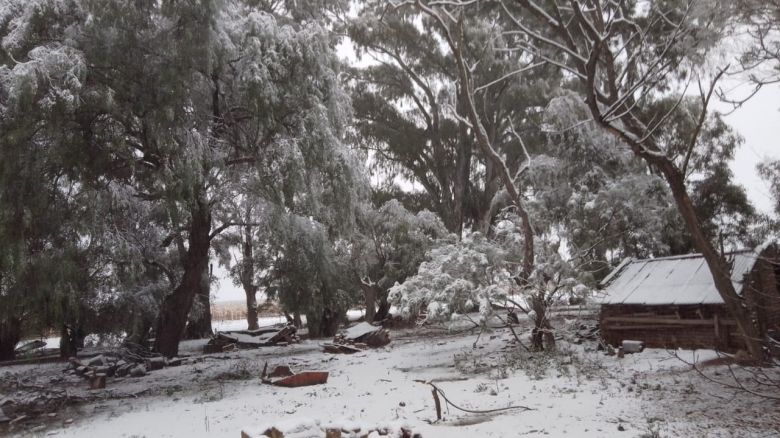 Después de 14 años nevó en Río Cuarto 