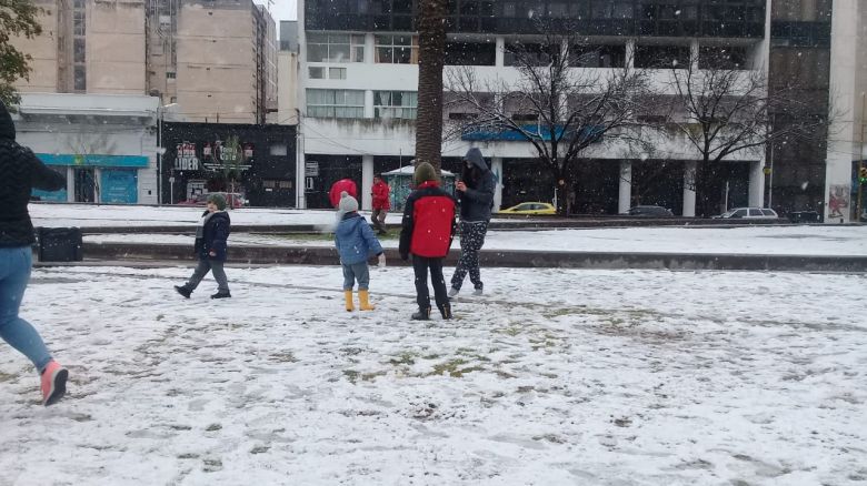 Después de 14 años nevó en Río Cuarto 